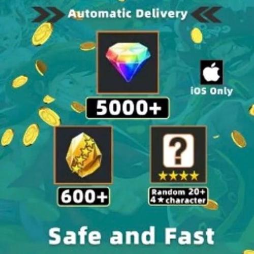 5000 جوهرة و600 حجر ذهبي IOS