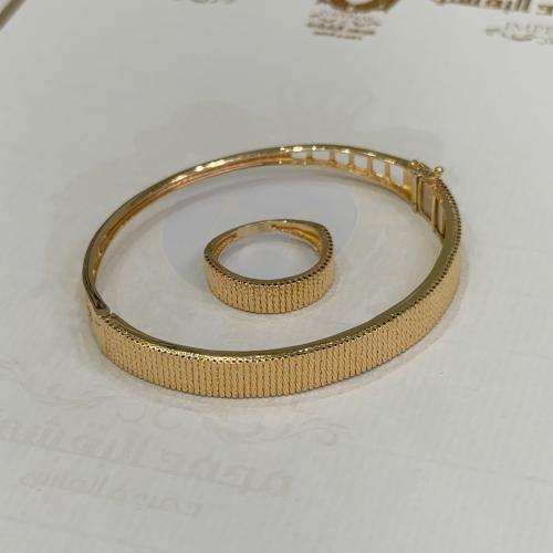 سوارة وخاتم البقشي عيار 21