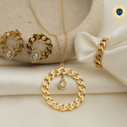 نص طقم عيار 18