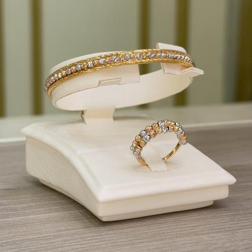 سوارة وخاتم البقشي عيار 21