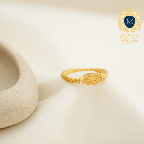 خاتم ذهب عيار 21