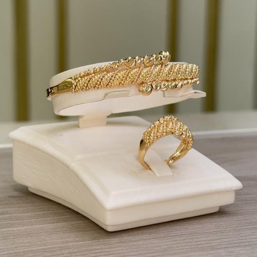 سوارة وخاتم البقشي عيار 21