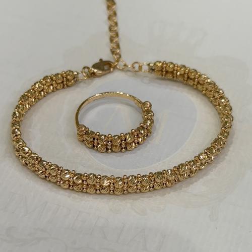 سوارة وخاتم البقشي عيار 21