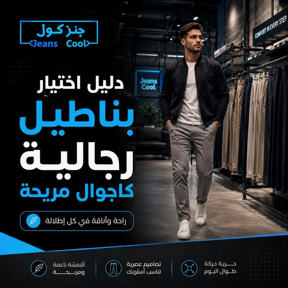 دليل اختيار بناطيل رجالية كاجوال مريحة