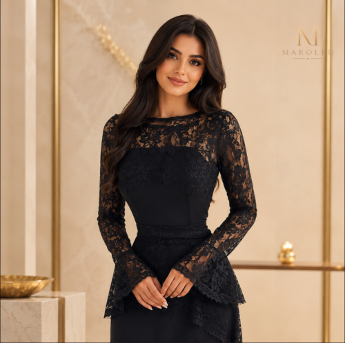 فستان اسود دانتيل