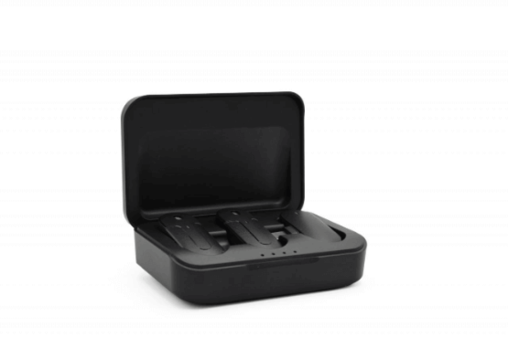 Mini Microphone Cravate Sans Fil, Réduction Intelligente Du Bruit, Avec Deux Boules Coupe-vent