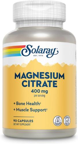 مغنيسيوم ستريت Solaray, Magnesium Citrate, 400 mg,...