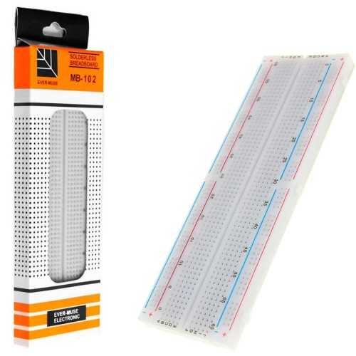 MB-102 Breadboard 830 Point Solderless PCB Bread B...