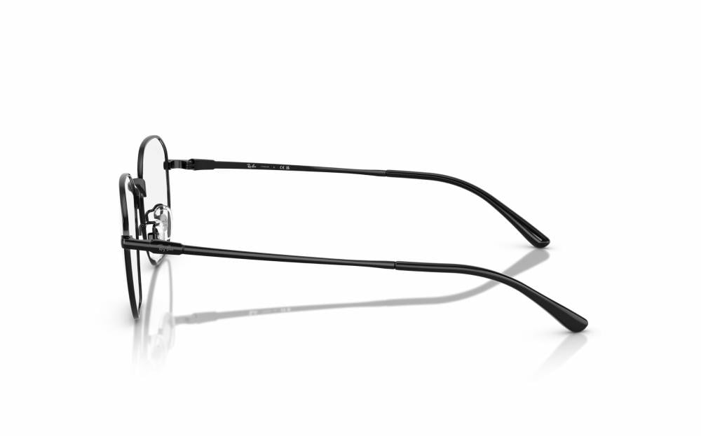 ban ★English ok★ Ray-Ban RX 8777-D 1244 Eyeglasses Black Titanium Hexagonal Frame