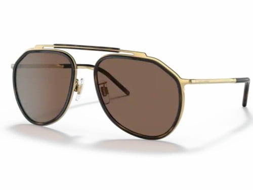Dolce Gabbana Aviator Sunglasses Gold Marble DOLCE GABBANA