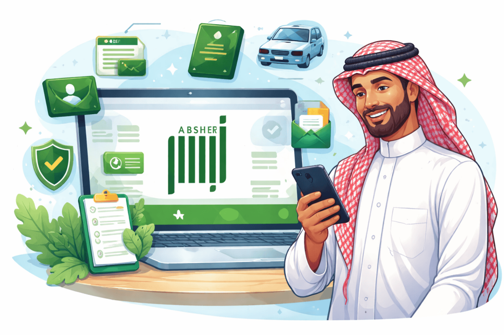 أبشر أفراد خطوة بخطوة: التسجيل والخدمات الأكثر استخدامًا