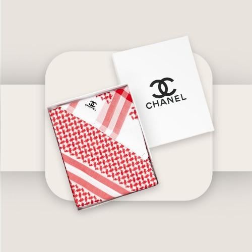 شماغ احمر ماركة شانيل المتميز