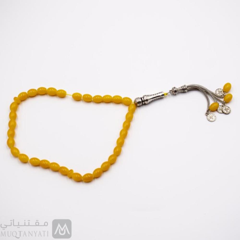 سبحة رجالية عقيق اصفر