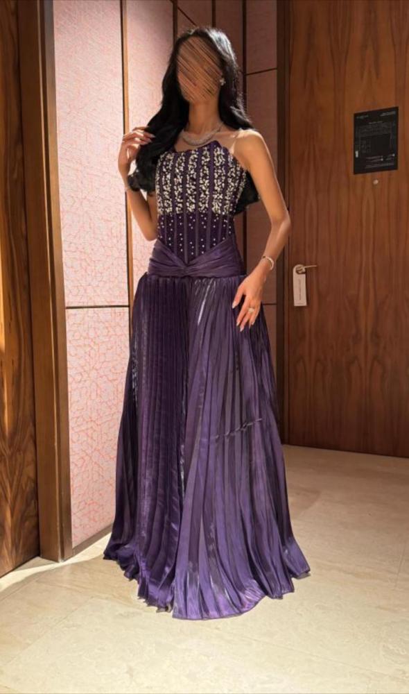 فستان سهره كرنكل تطريز يدوي الاصلي