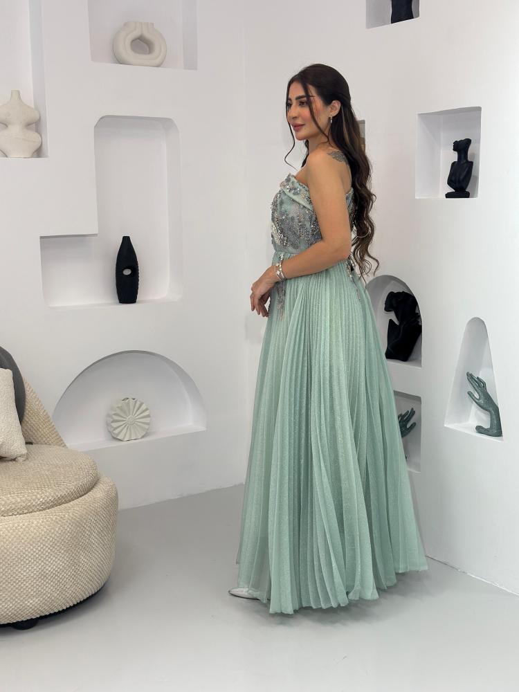 فستان خامه جازار فخم وانييق مكس توب