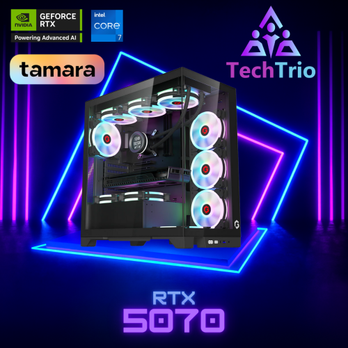 TechTrio Gaming PC - NVIDIA RTX 5070 12GB- INTEL i...