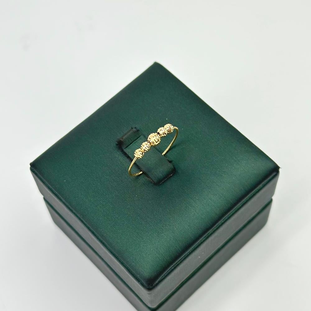 خاتم ذهب أصفر عيار 18 من مجوهرات الشلوي