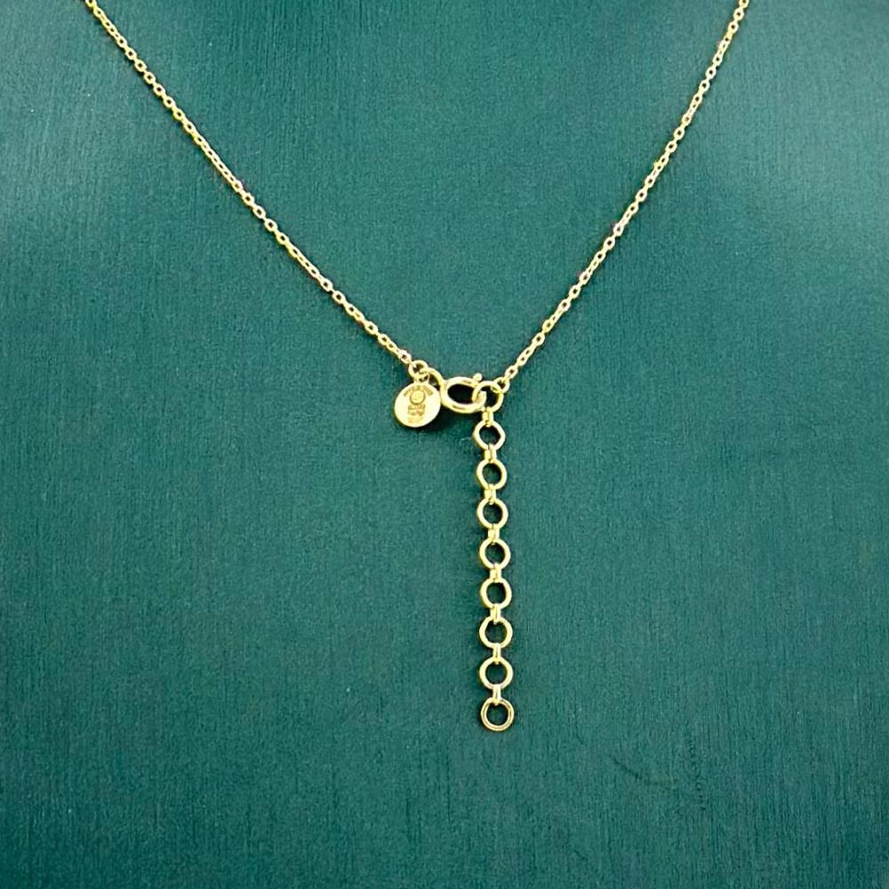 عقد ذهب اصفر عيار 18 من مجوهرات الشلوي