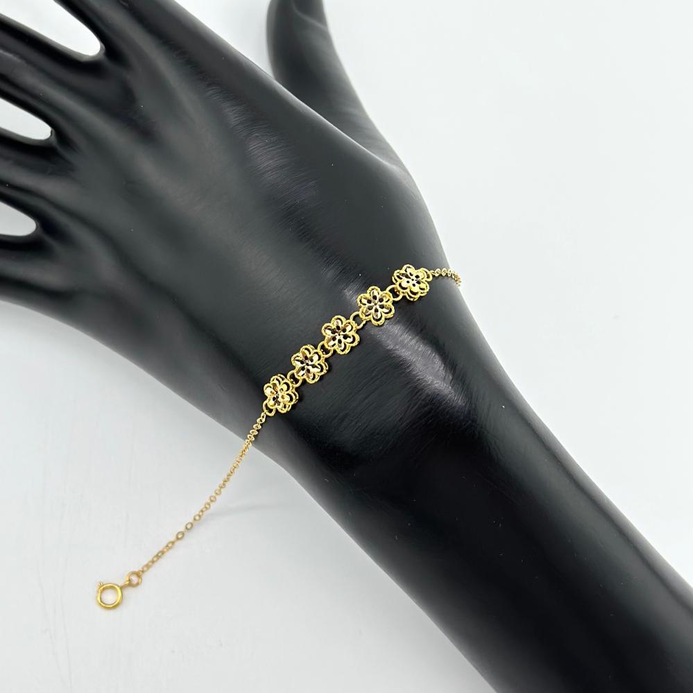 سوارة ذهب اصفر بدون فصوص عيار21 من مجوهرات الشلوي