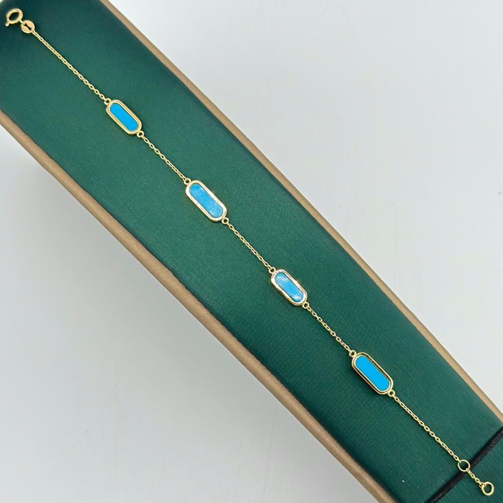 اسوارة ذهب اصفر عيار 18 من مجوهرات الشلوي