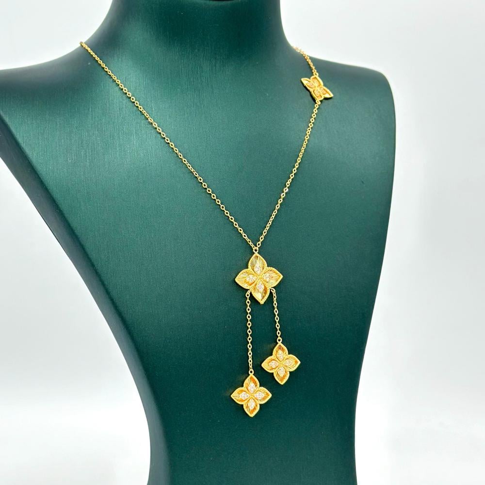 عقد ذهب اصفر روبرت كوين عيار 21 من مجوهرات الشلوي