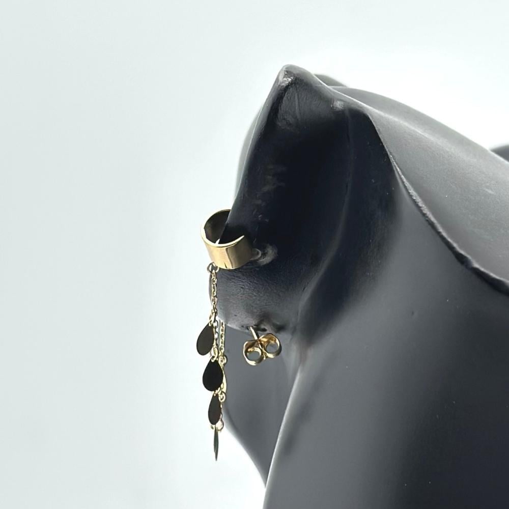 حلق ذهب أصفر عيار 18 من مجوهرات الشلوي