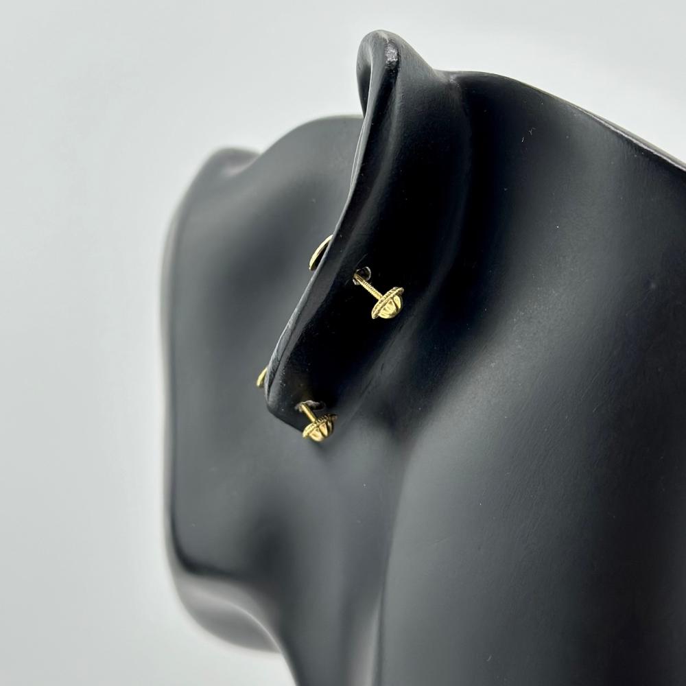 حلق اطفال ذهب اصفر عيار 18 من مجوهرات الشلوي