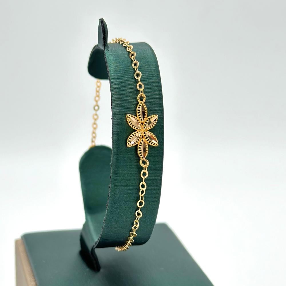 اسوارة ذهب اصفر عيار 21 من مجوهرات الشلوي