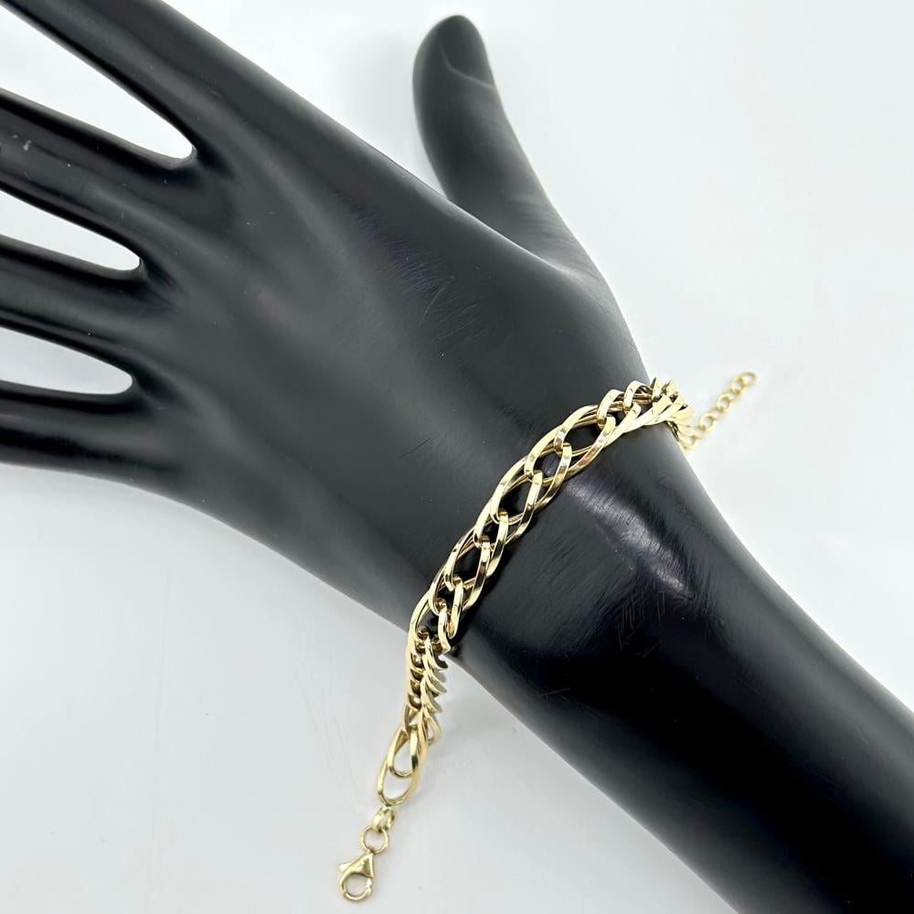 سوارة ذهب أصفر عيار 18 من مجوهرات الشلوي