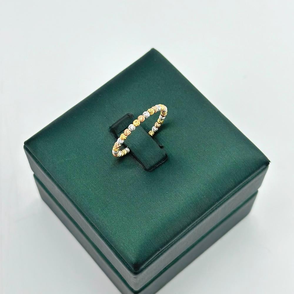 خاتم ذهب ملونه عيار21 من مجوهرات الشلوي