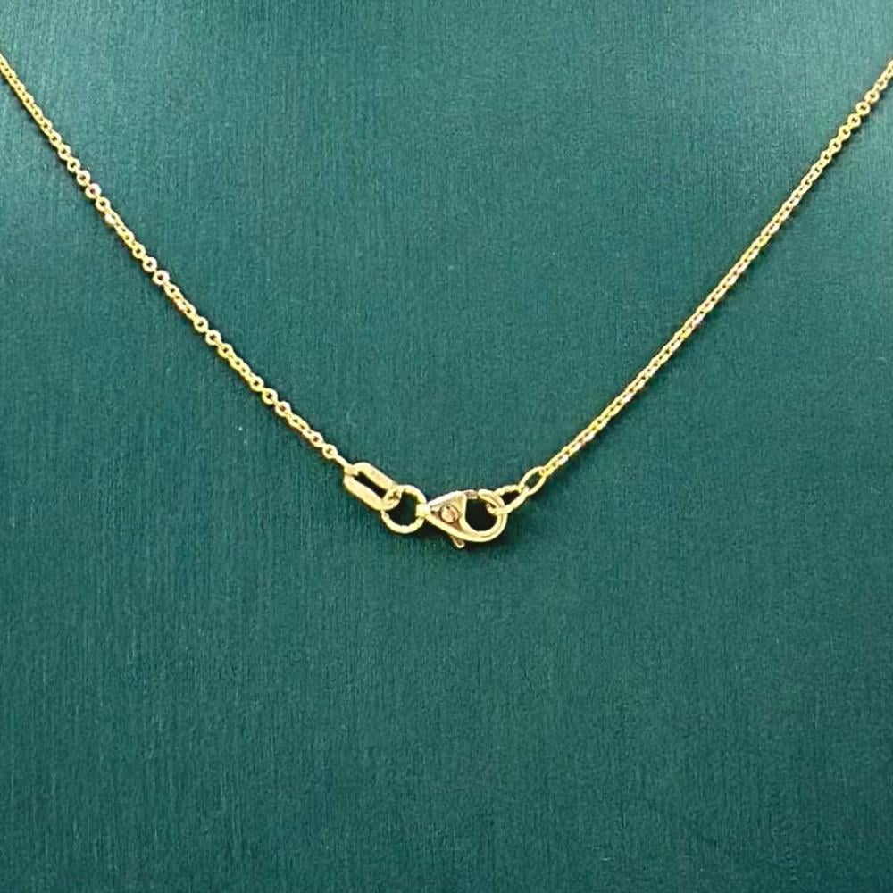 عقد ذهب اصفر عيار 18 من مجوهرات الشلوي