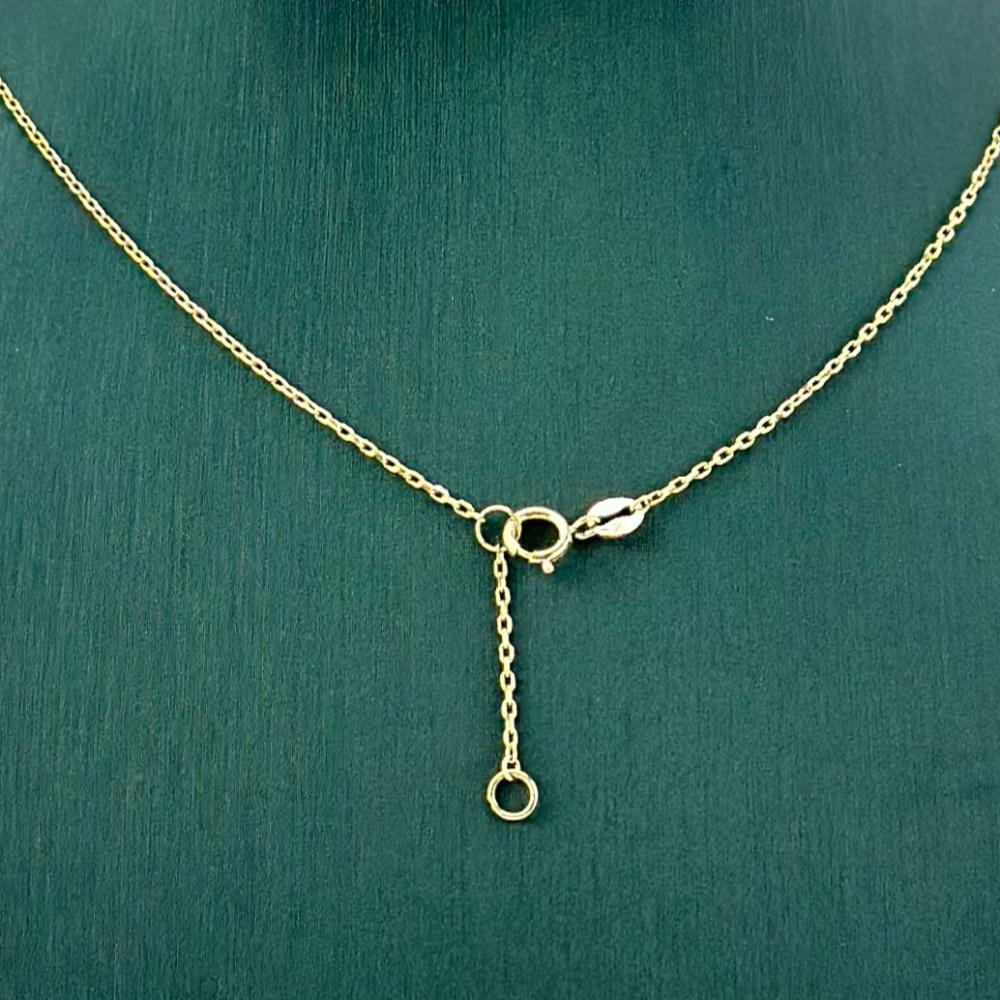 عقد ذهب اصفر عيار 18 من مجوهرات الشلوي