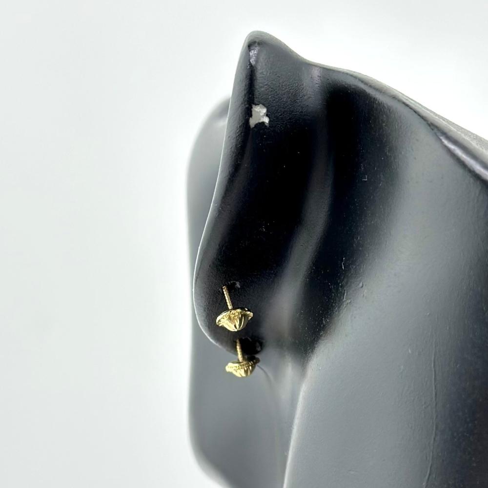 حلق ذهب اصفر طبي أطفال عيار 18 من مجوهرات الشلوي