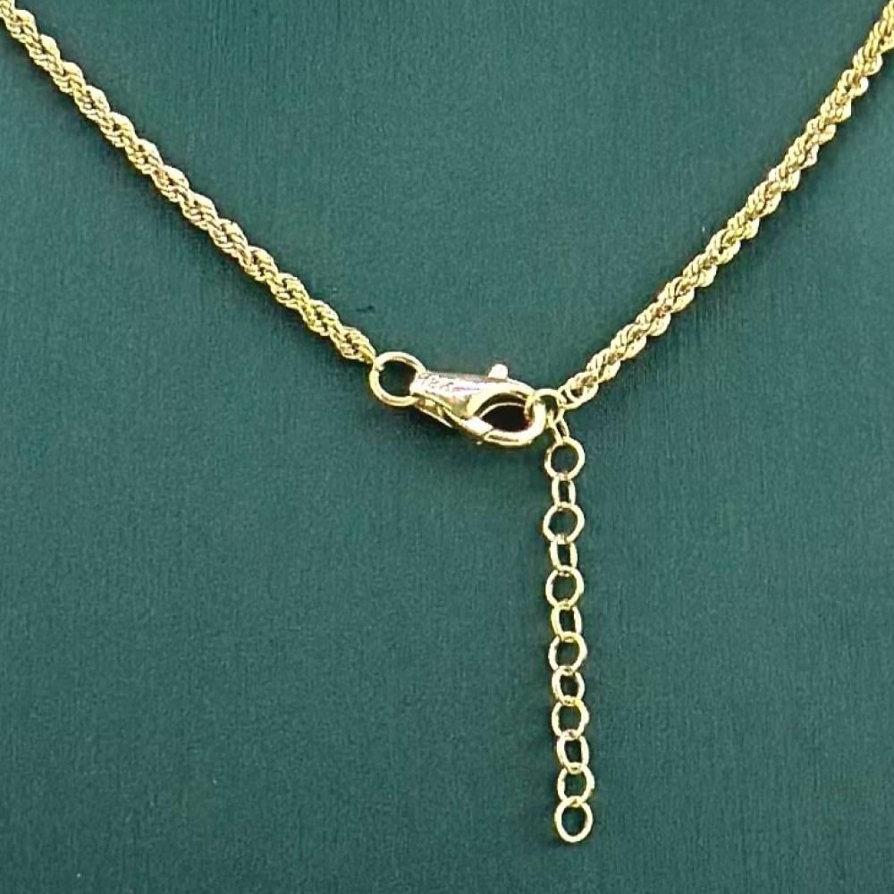 عقد ذهب أصفر عيار 18 من مجوهرات الشلوي