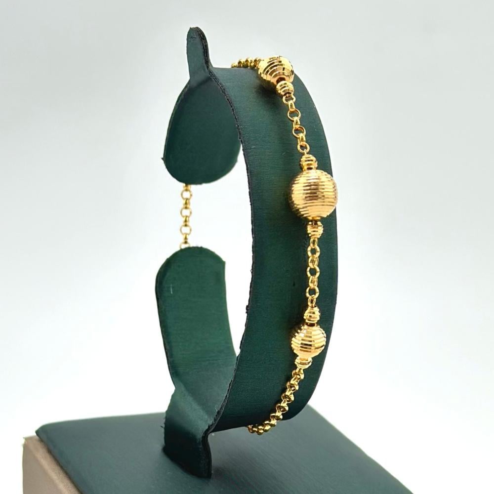 سوارة ذهب أصفر عيار 21 من مجوهرات الشلوي