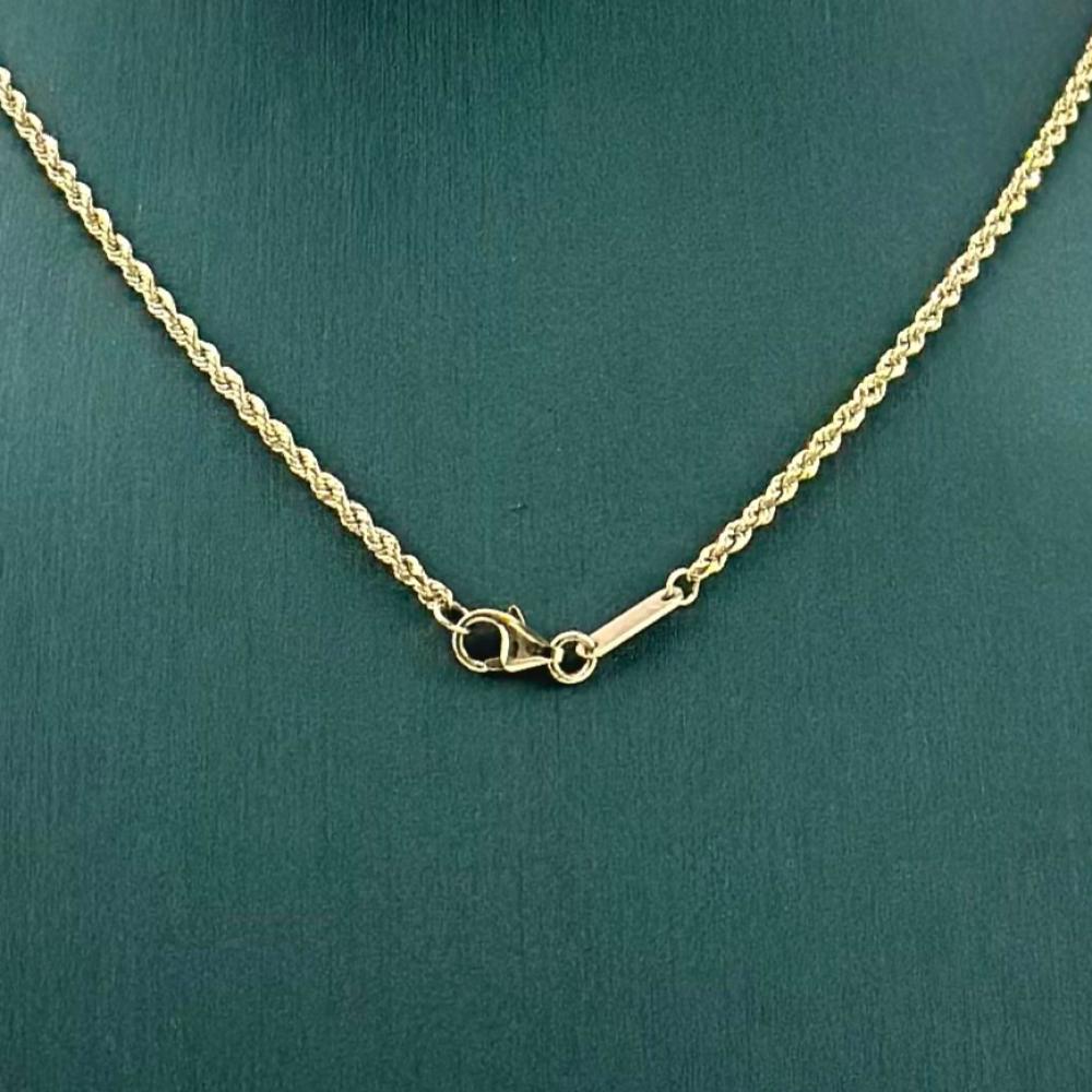 عقد ذهب أصفر عيار 18 من مجوهرات الشلوي