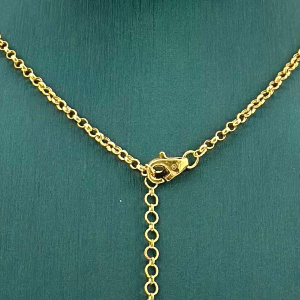 سلسال ذهب أصفر عيار 21 من مجوهرات الشلوي