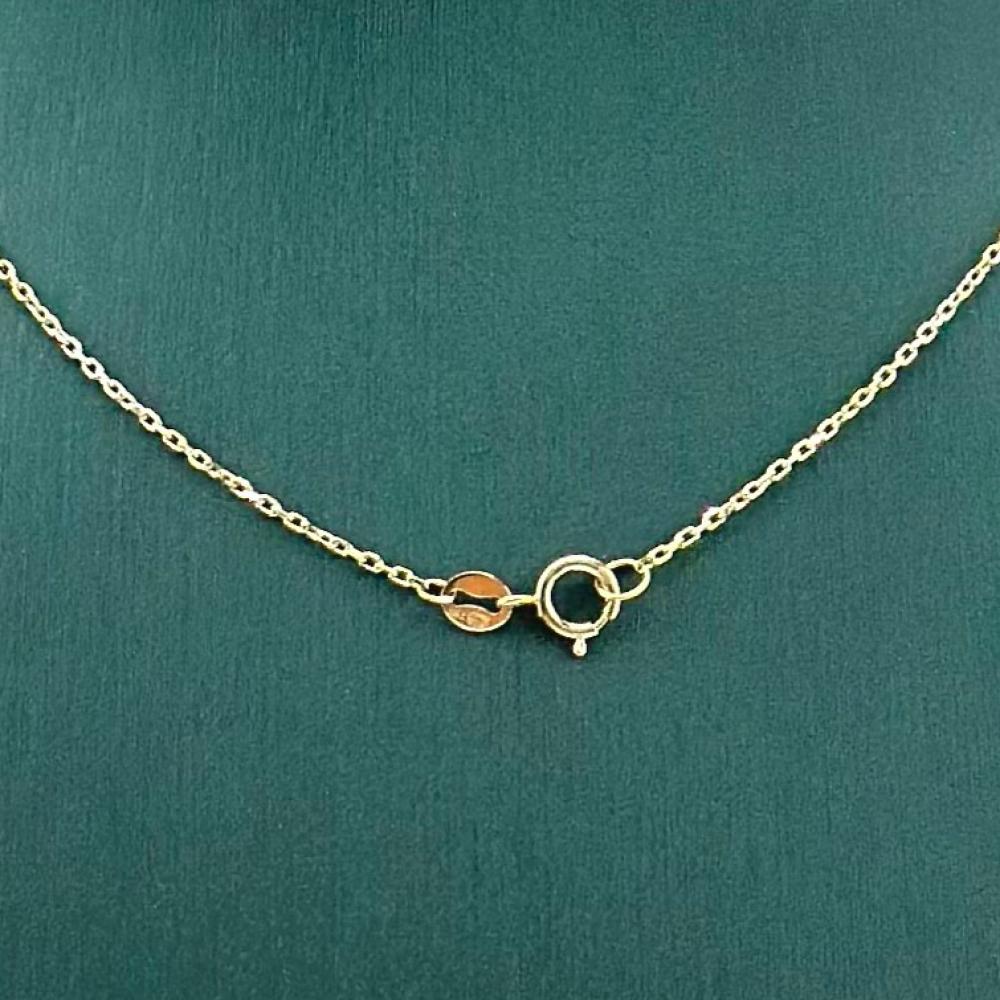 عقد ذهب أصفر عيار 18 من مجوهرات الشلوي