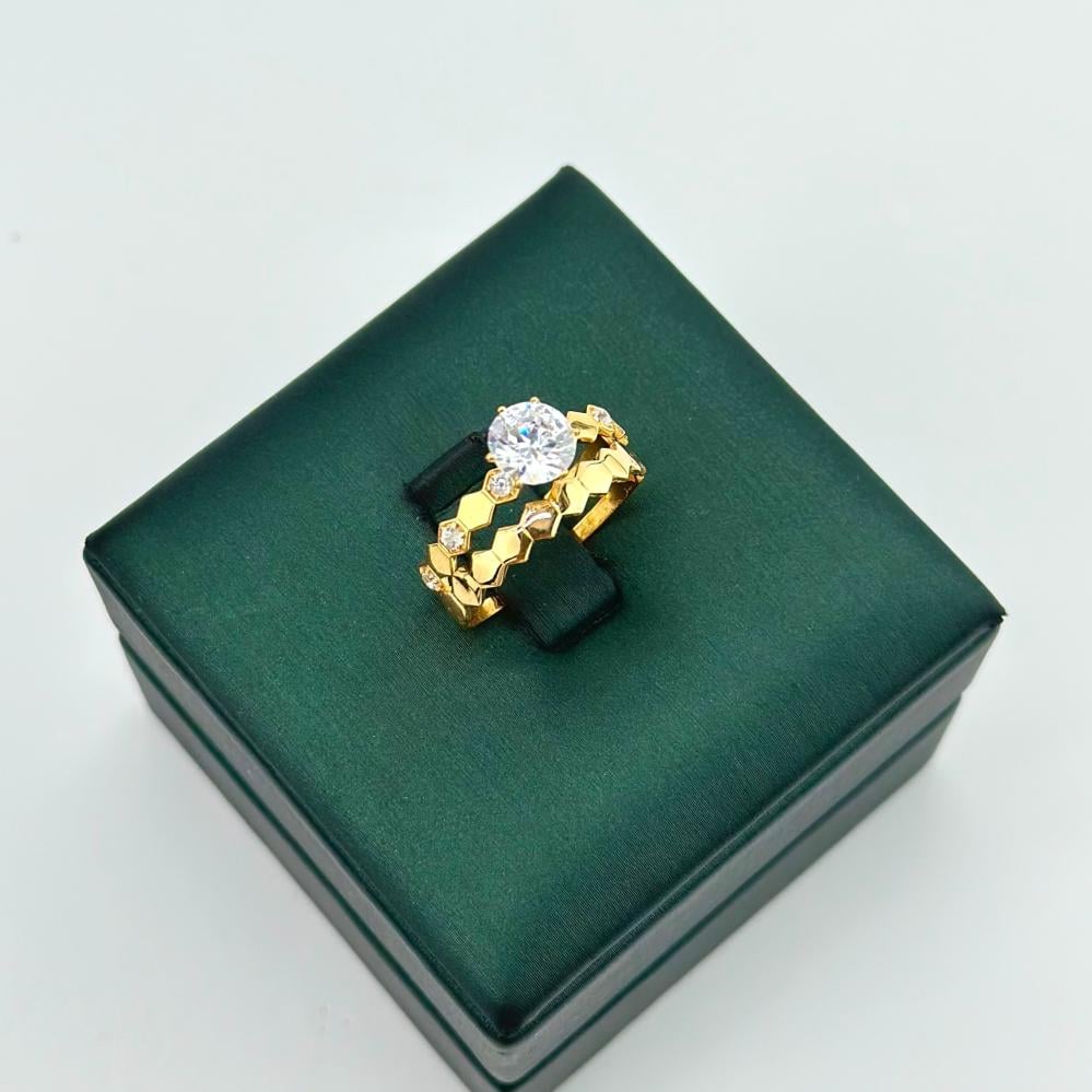 تونز ذهب اصفر تصميم الماس عيار21 من مجوهرات الشلوي