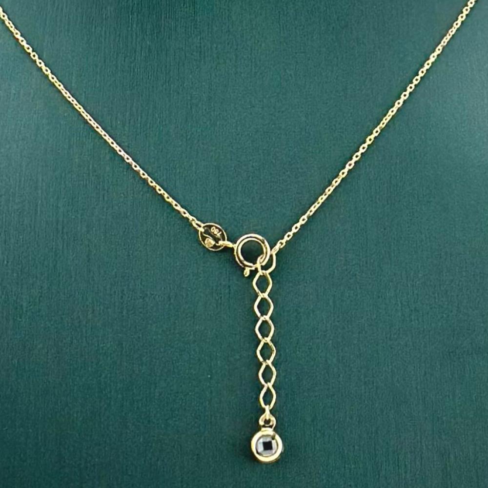 عقد ذهب اصفر ايطالي عيار 18 من مجوهرات الشلوي
