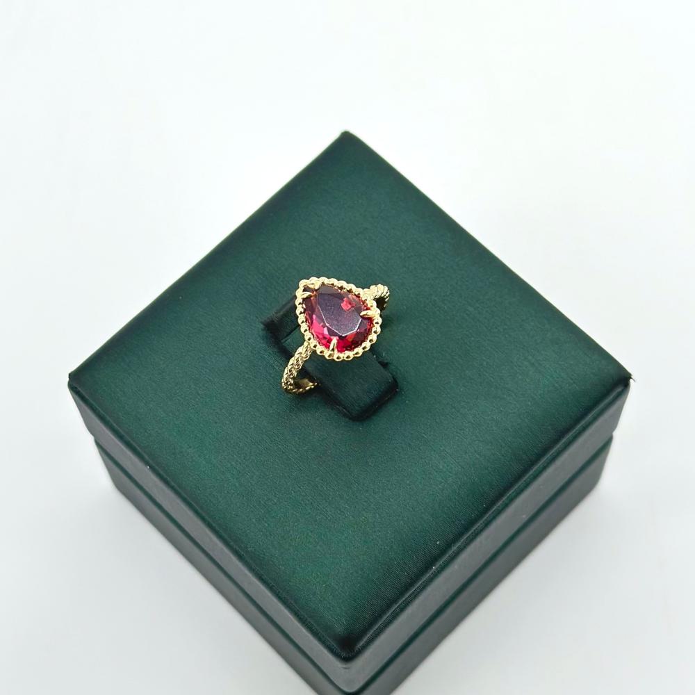 خاتم ذهب أصفر عيار 18 من مجوهرات الشلوي