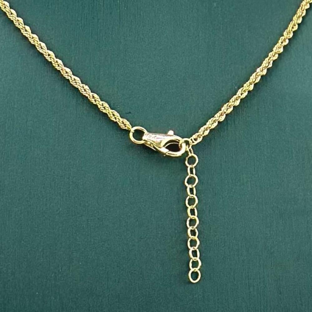 عقد ذهب أصفر عيار 18 من مجوهرات الشلوي