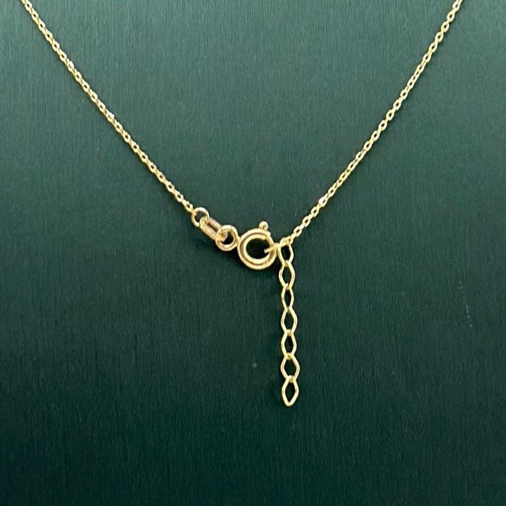 عقد ذهب اصفر ايطالي عيار  18 من مجوهرات الشلوي