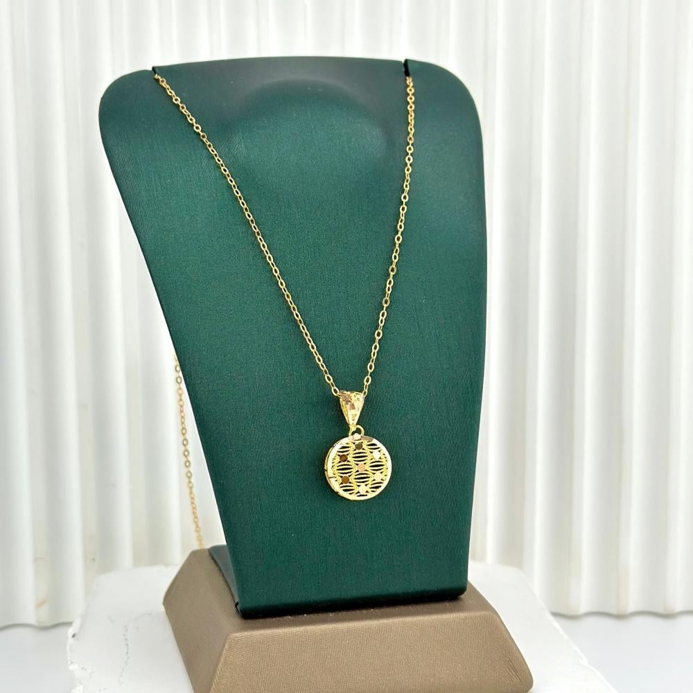 عقد ذهب اصفر عيار 21 من مجوهرات الشلوي