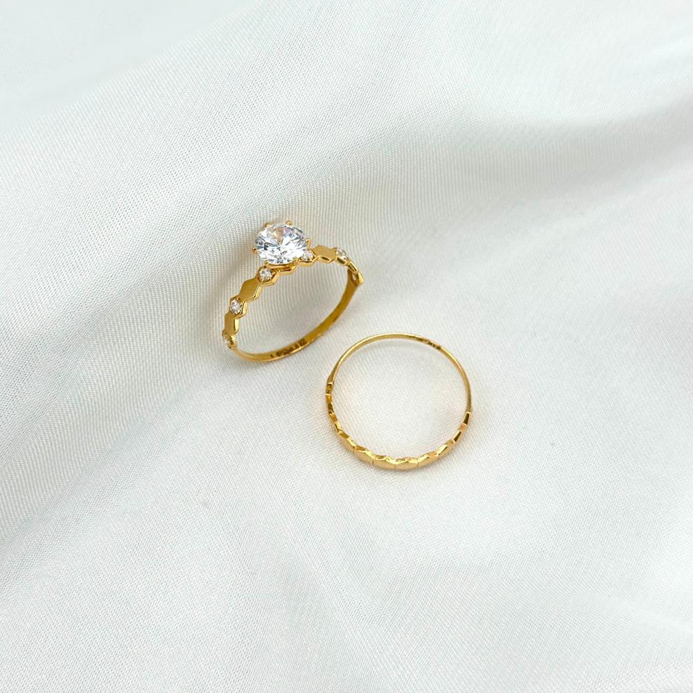 تونز ذهب اصفر تصميم الماس عيار21 من مجوهرات الشلوي