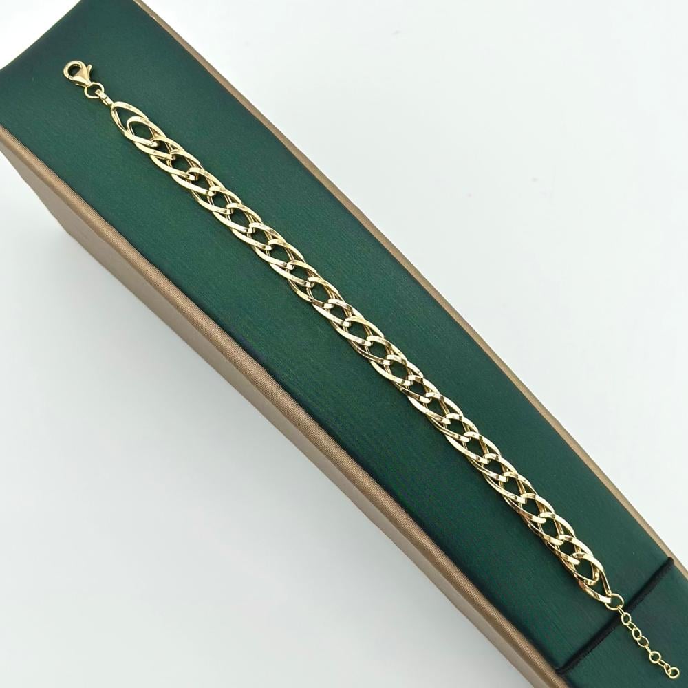 سوارة ذهب أصفر عيار 18 من مجوهرات الشلوي