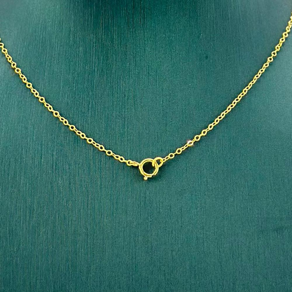 عقد ذهب اصفر عيار 21 من مجوهرات الشلوي