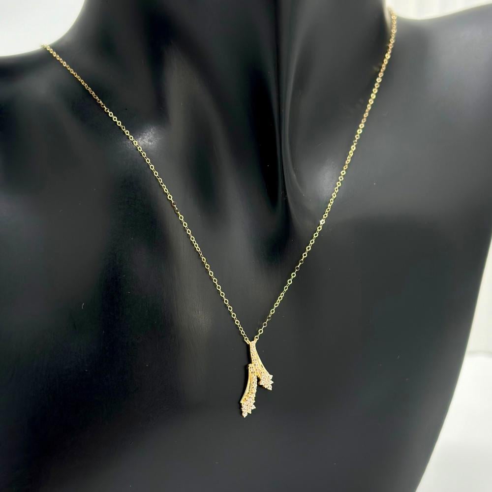 عقد ذهب ناعم  - gold necklace