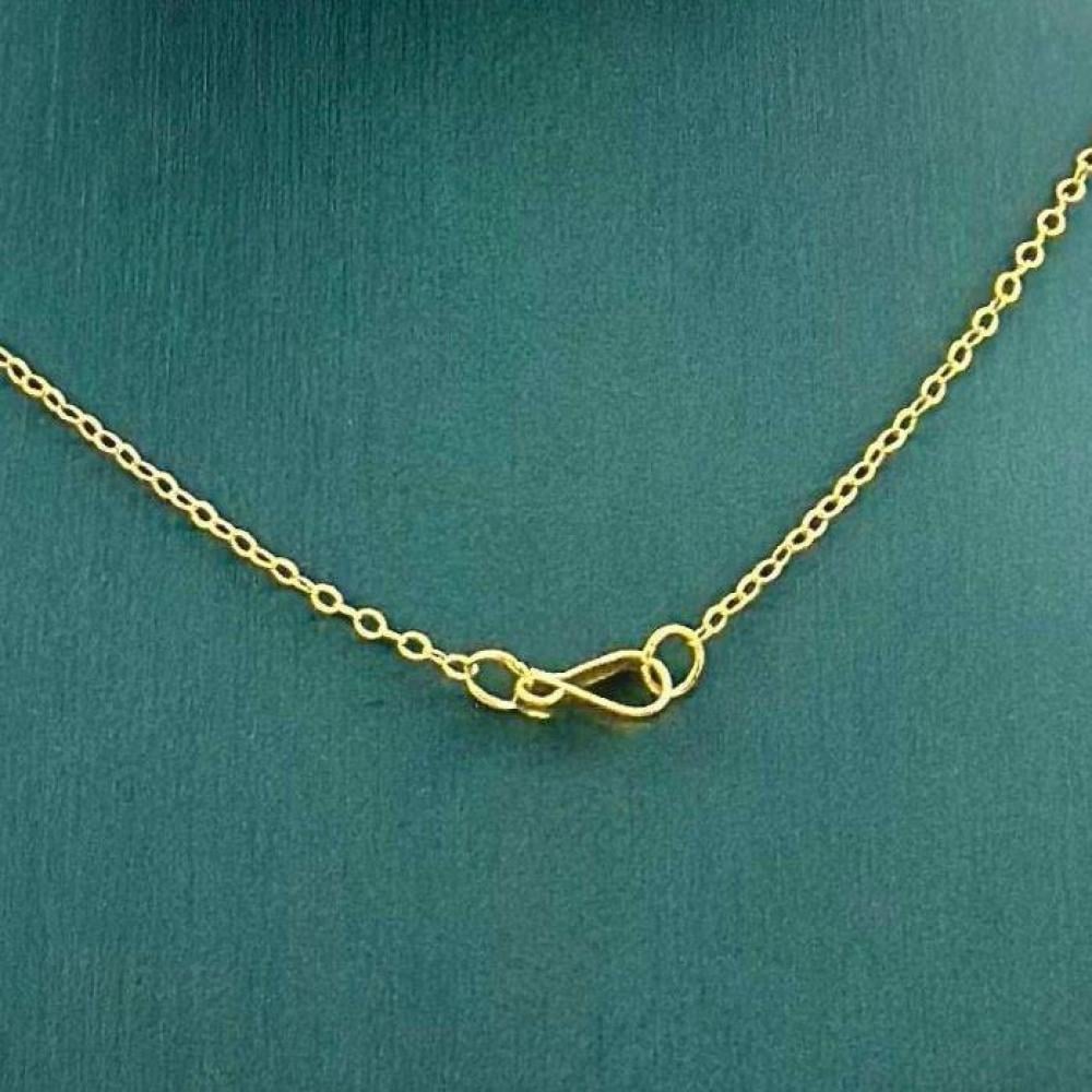 عقد ذهب أصفر عيار 21 من مجوهرات الشلوي