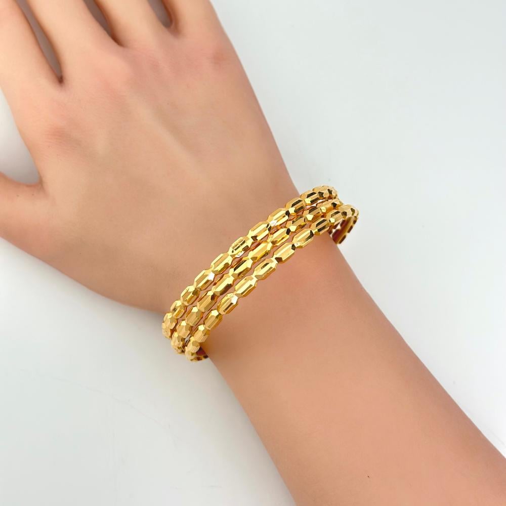 غوايش ذهب الكريستال عيار 21 من مجوهرات الشلوي